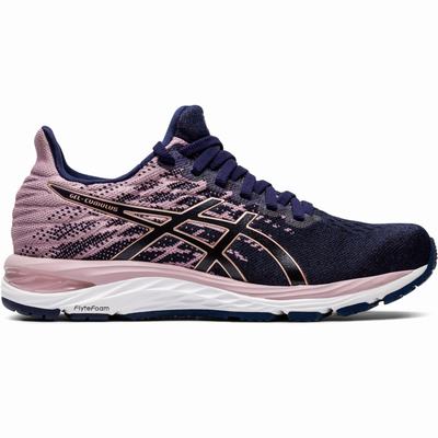 Asics Gel-Cumulus 21 Knit - Naisten Juoksukengät - Laivastonsininen/Pinkki Kultaiset